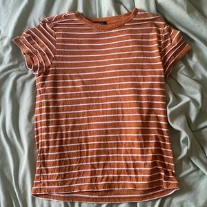 Orange Striped Tee